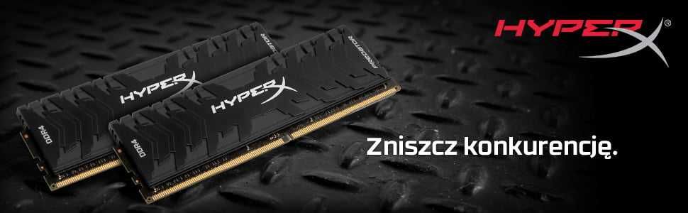 Pamięć RAM HyperX Predator 16 GB, 2400MHz, CL12 (2x8GB) do OC