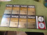 Scotch C60 8 szt. + Sony C60 HF 1 szt.