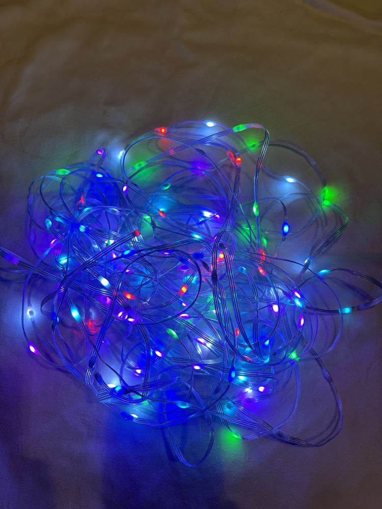 Inteligentne Lampki LED RGB 5m do wewnątrz i na zewnątrz