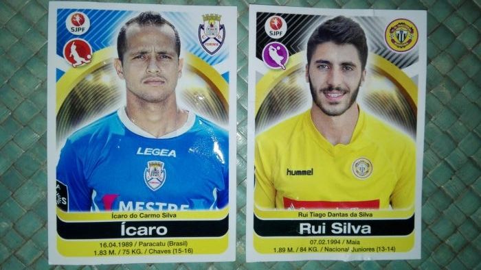 2 cromos Futebol 2016-17 PANINI