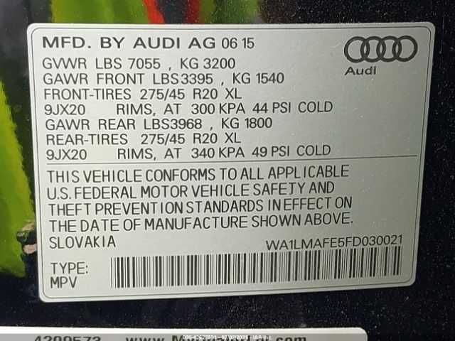 AUDI Q7 3.0 TDI Premium + 2015