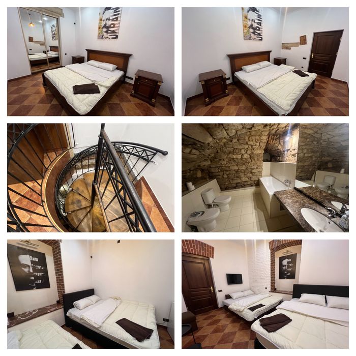 Апартаменти подобово 2 спальні на пл. Ринок з приватним бомбосховищем