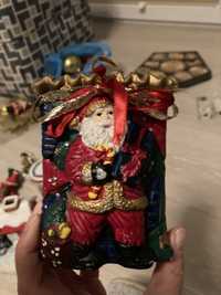 Pojemnik z Mikołajem ozdoba dekoracja