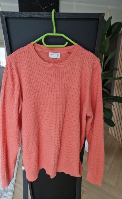 Koralowy sweter Holly & Whyte, XL, 80% bawełna
