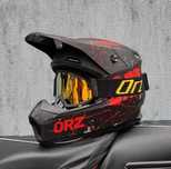Kask typ cross ORZ-O-16 roz.L57-59+gogle,motor,rower,skuter,hulajnoga