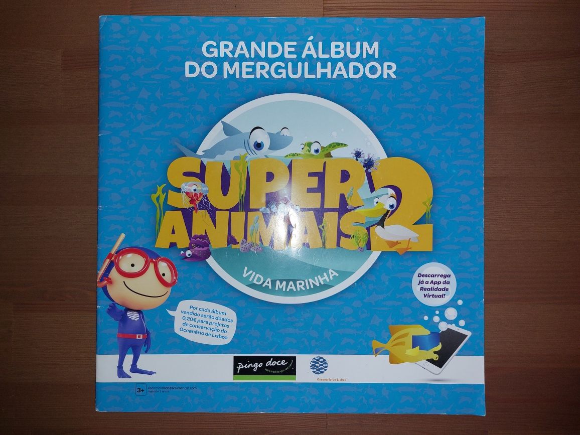 Caderneta Completa "Super Animais 2" Vida Marinha