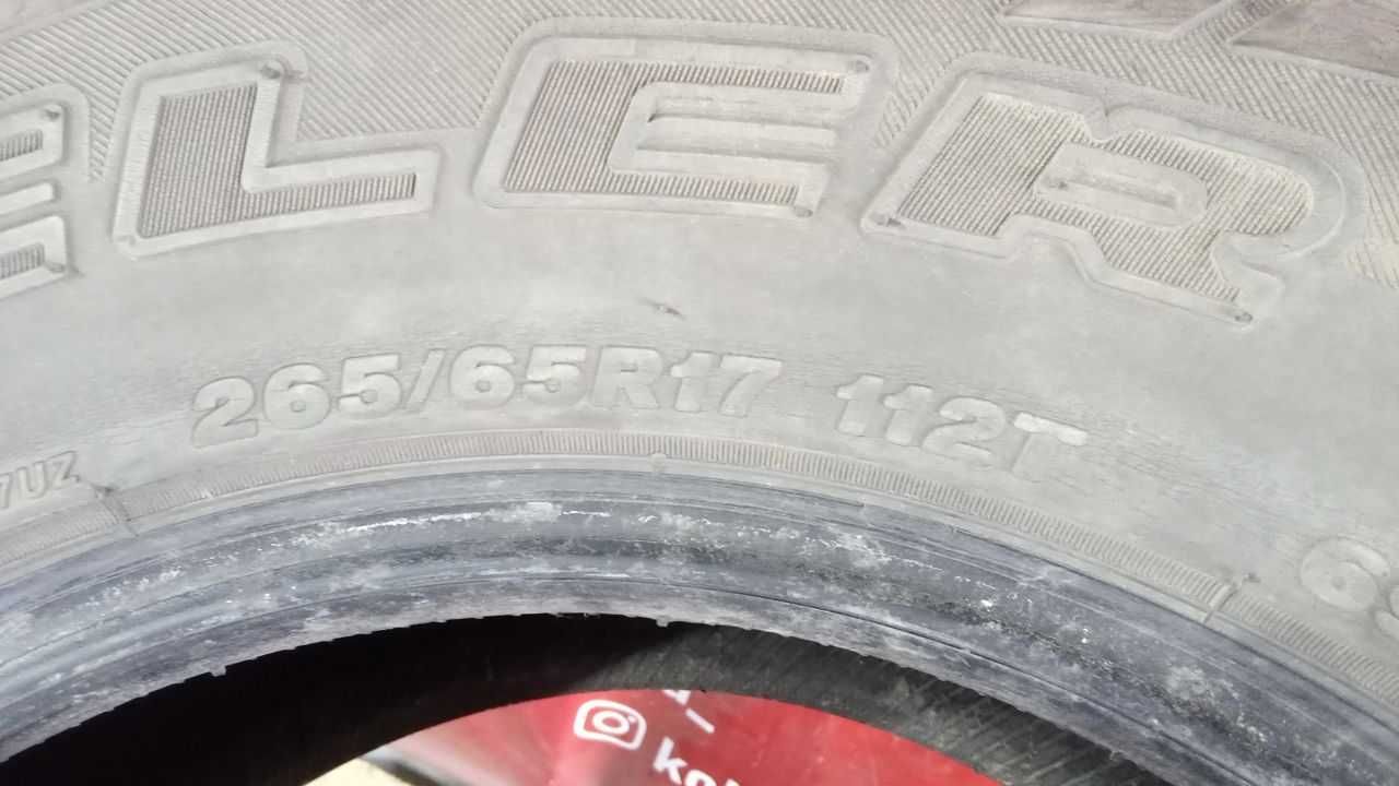 Резина 17 265/65 Bridgestone 6мм колеса б/у бу летняя