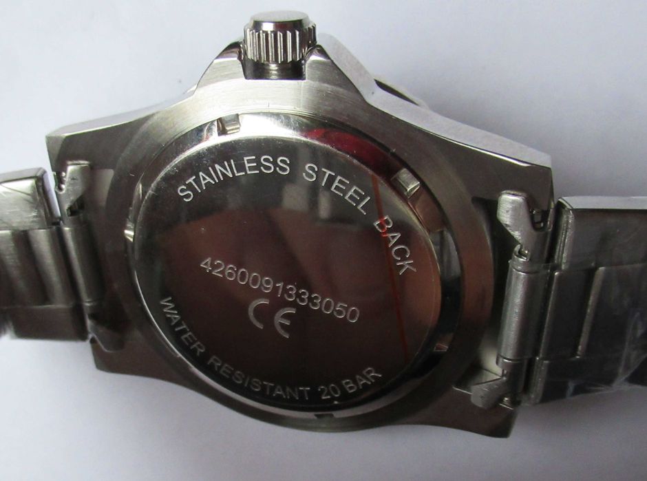 zegarek diver  200 m WR  stalowy