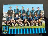 Postal original do Inter de Milan 1965/ 66