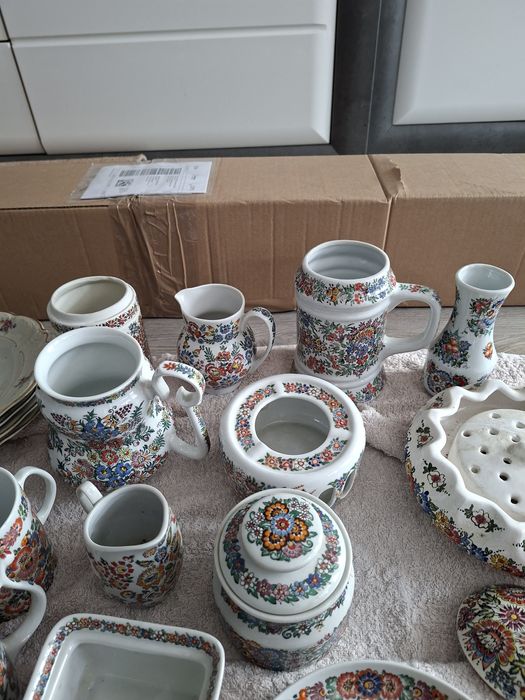 Stara porcelana cepelia ręcznie malowana