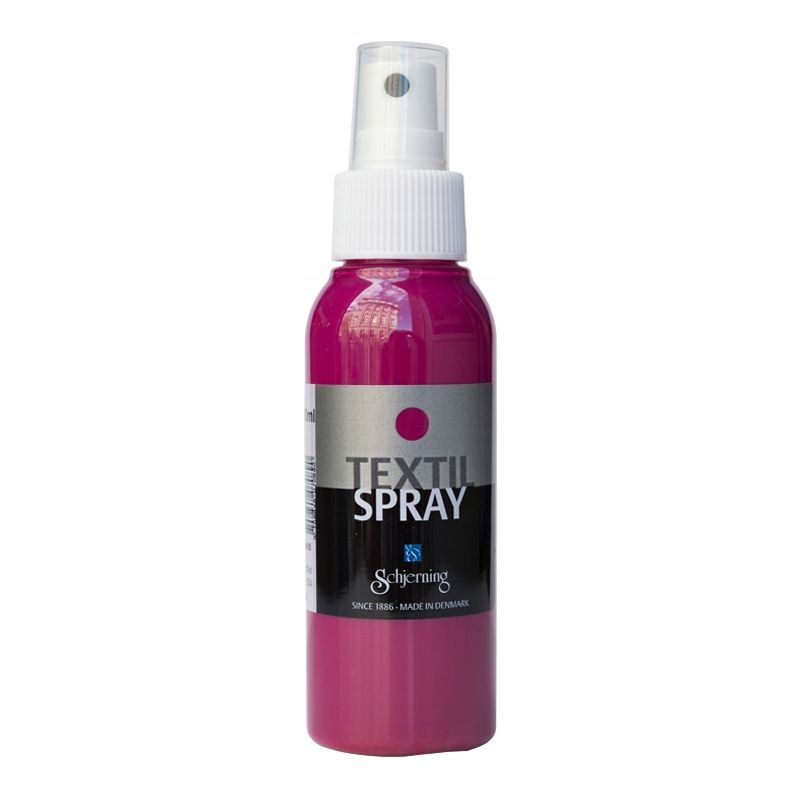 Farba do tkanin 100ml SPRAY RÓŻOWA koszulek ubrań