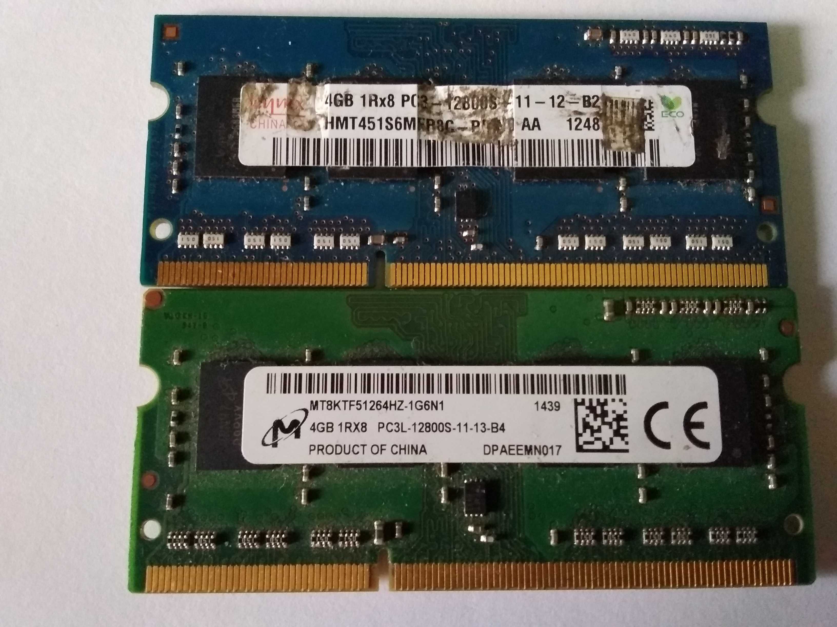 продам память для ноутбука ddr3-2 планки по 4 гига 200гр за 1
