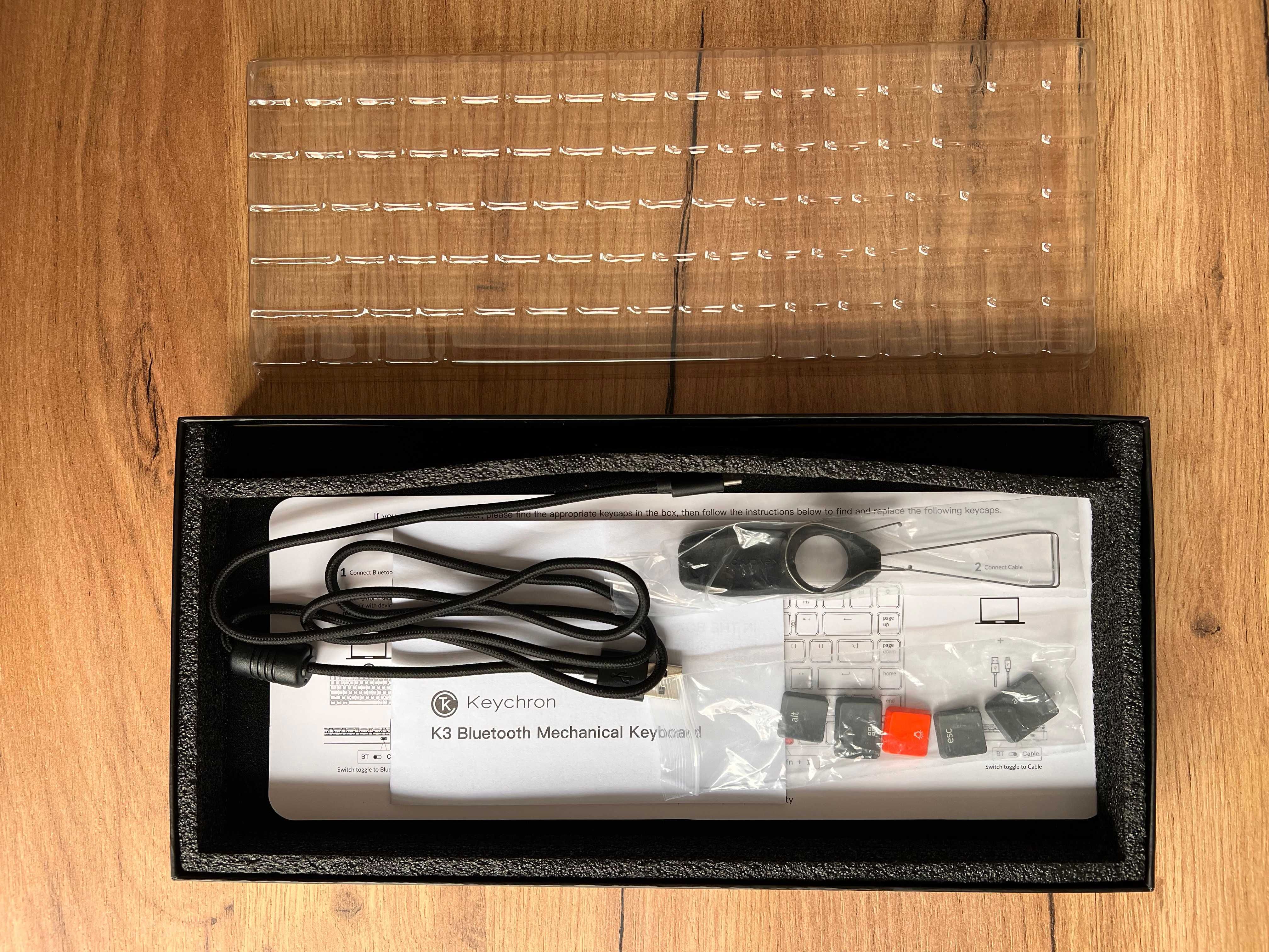 Клавіатура Keychron K3 Low Profile HotSwap Optical RGB Red K3E1