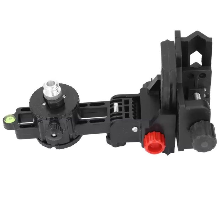 Кріплення лазерного рівня до розпірної телескопічної штанги кронштейн