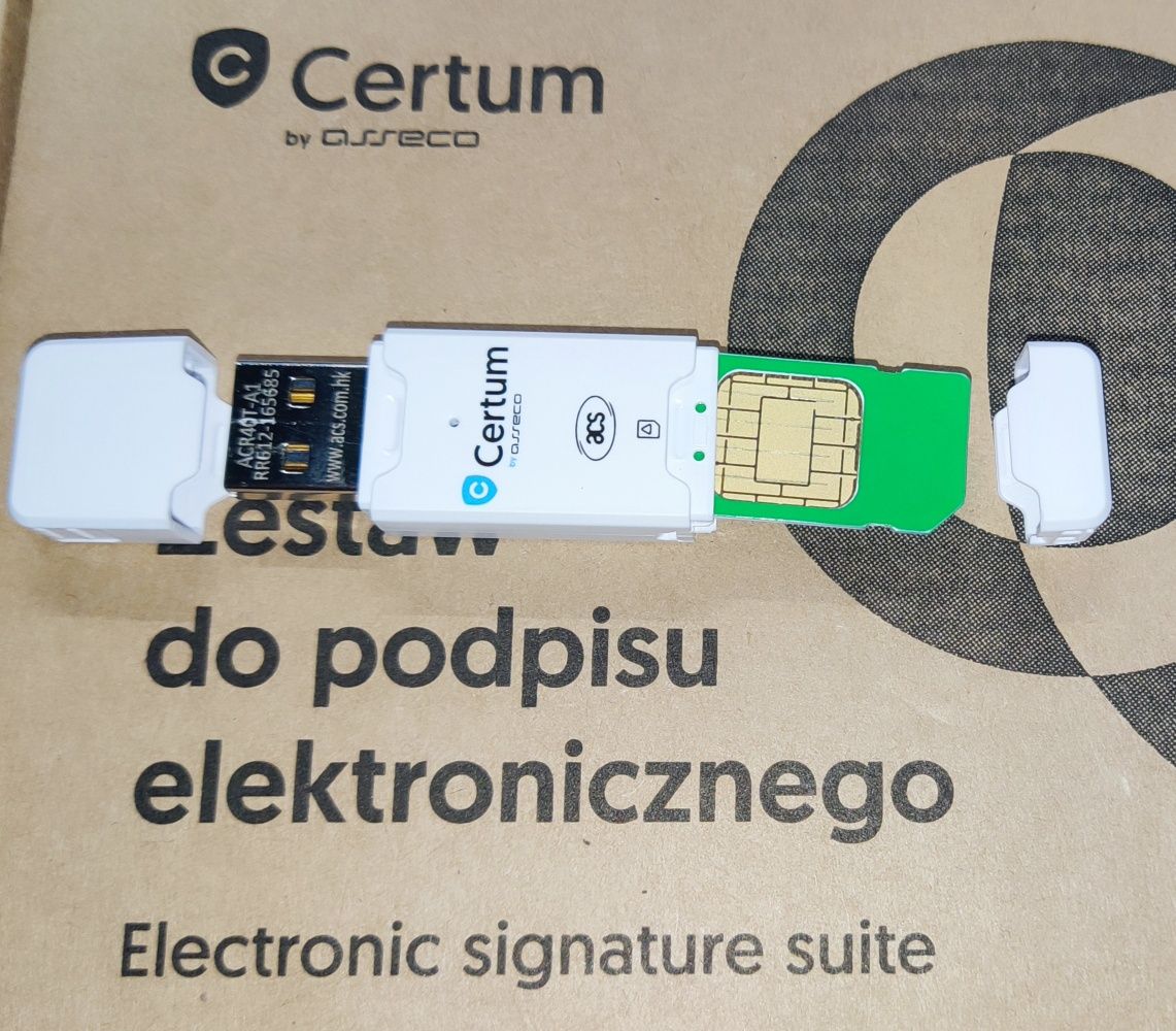 Czytnik kart Mini ACR40T-A1 elektronicznych, kryptograficznych, inteli