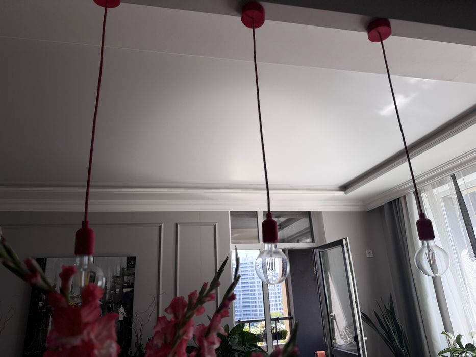 3 підвіси, світильники, лампи силіконові