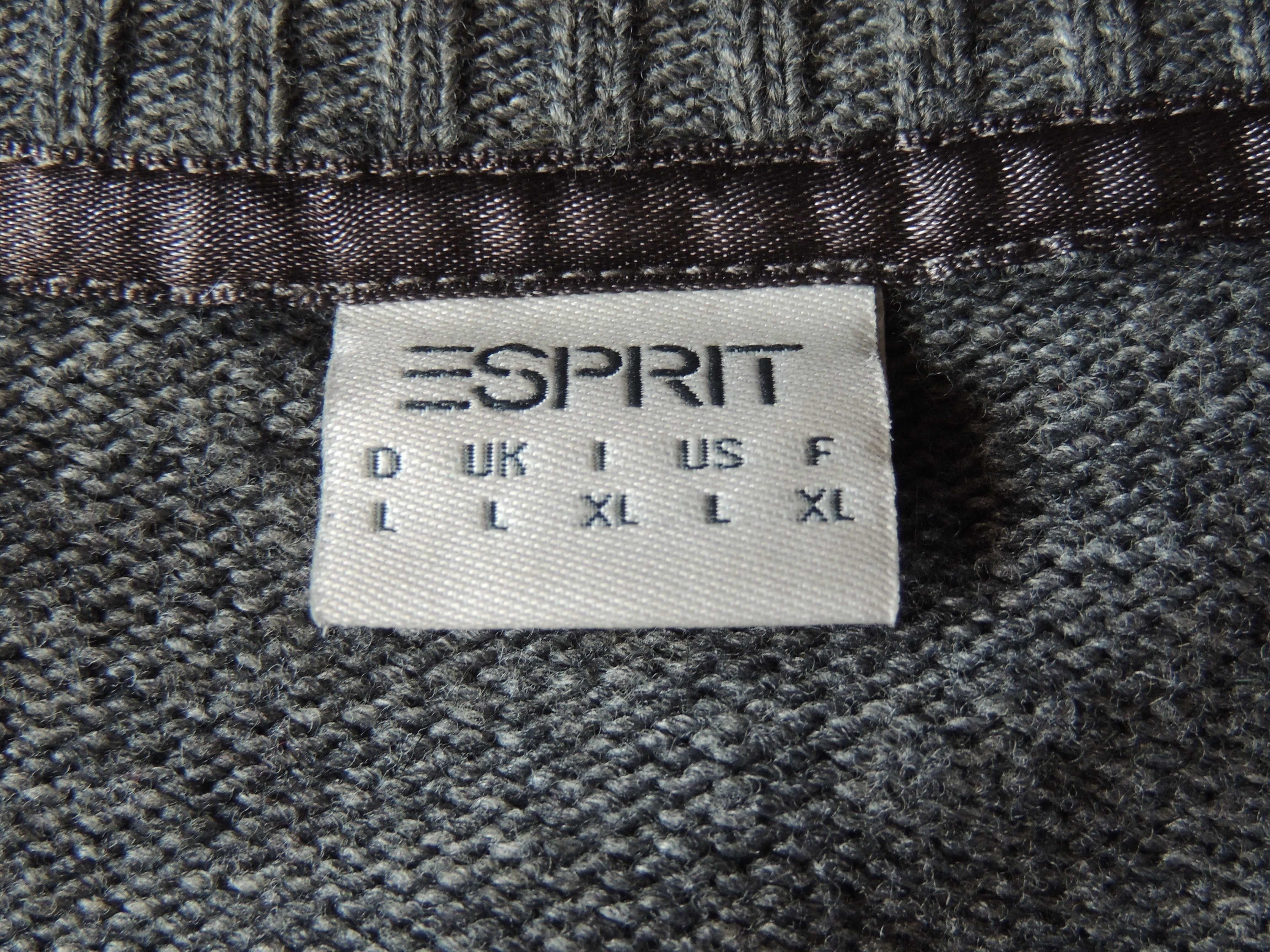 Esprit sweter sweterek wełna kaszmir angora lekki miękki
