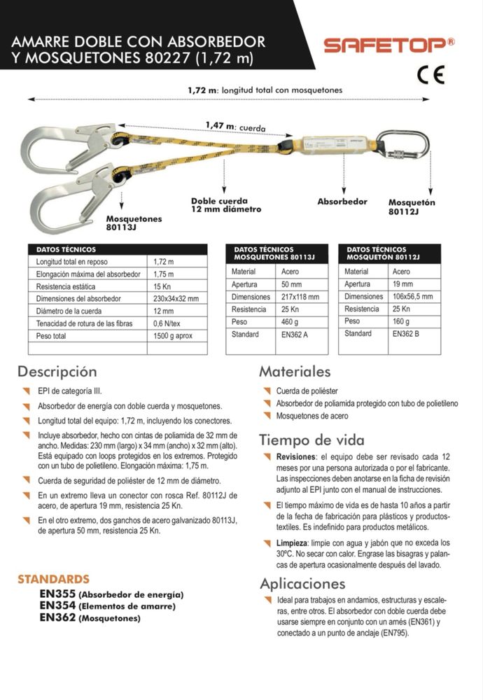 Arnes de seguranca novo