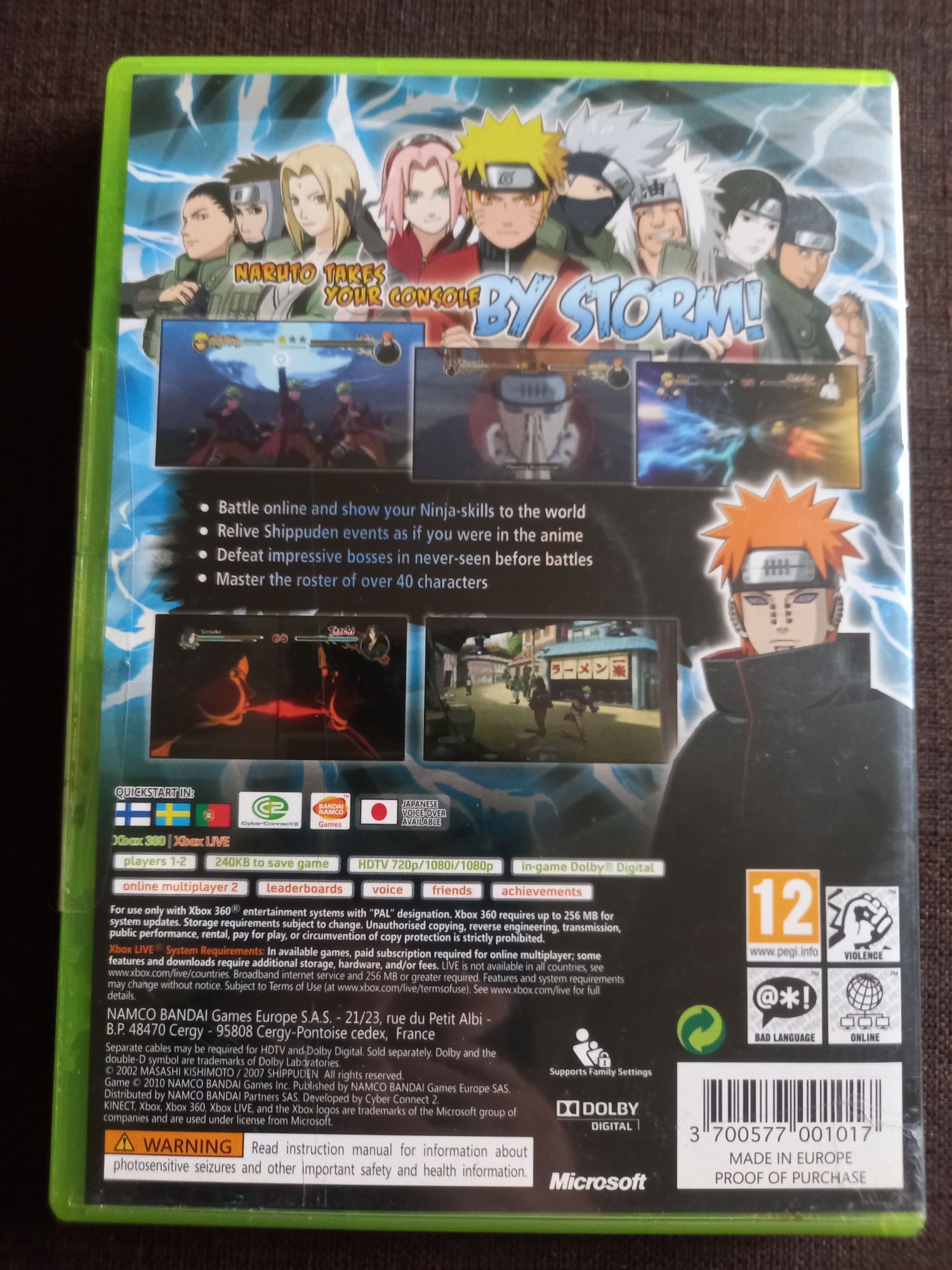 Gra Naruto Shippuden Storm 2 Ultimate Ninja na xbox 360