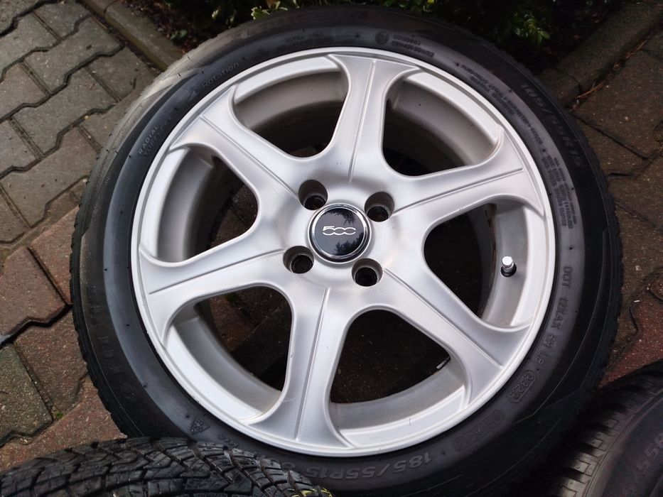 Koła całoroczne Fiat 500 4x98 185/55 R15 alufelgi Panda