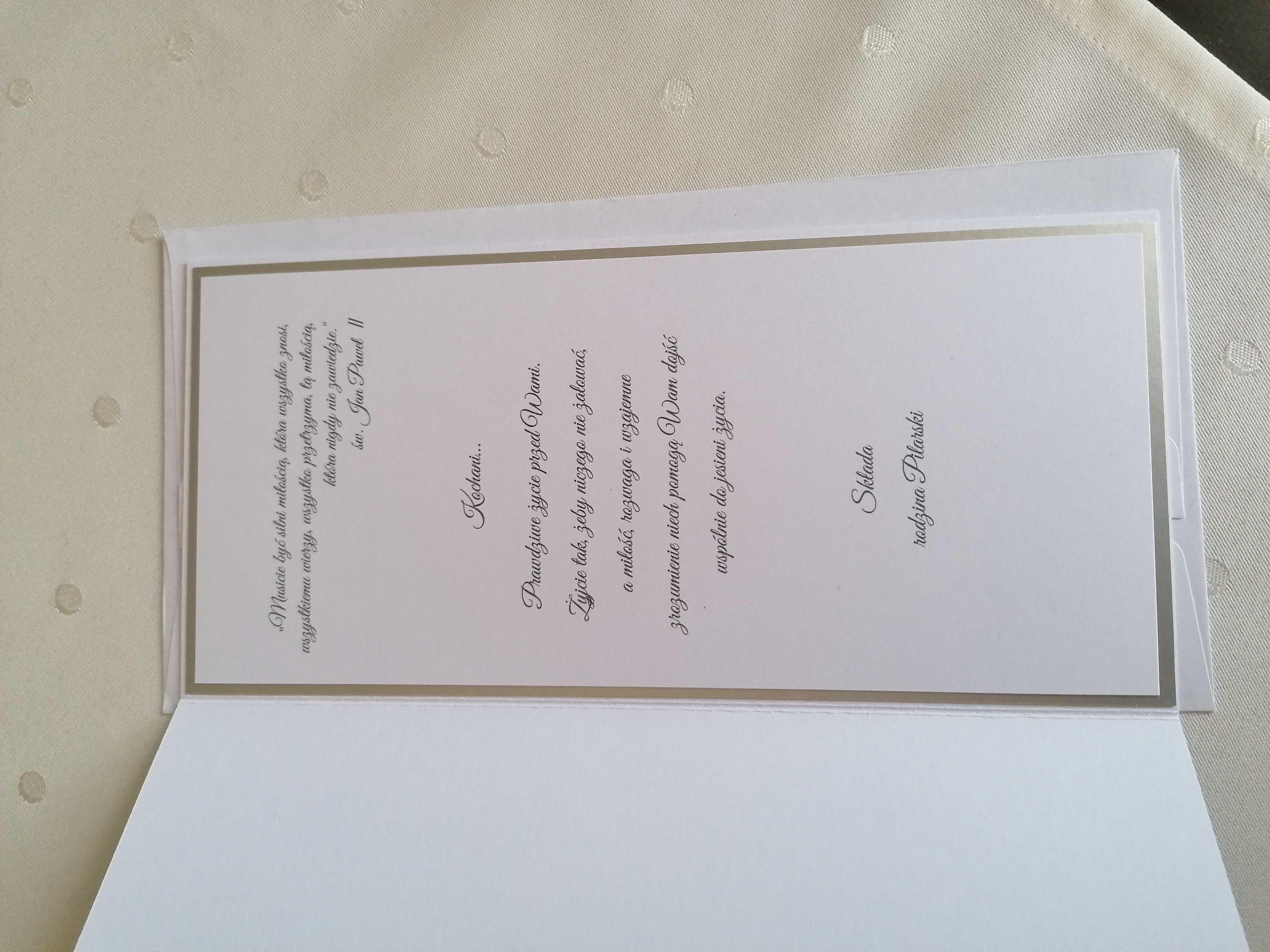 Kartka w kopercie  ślub, urodziny, komunia