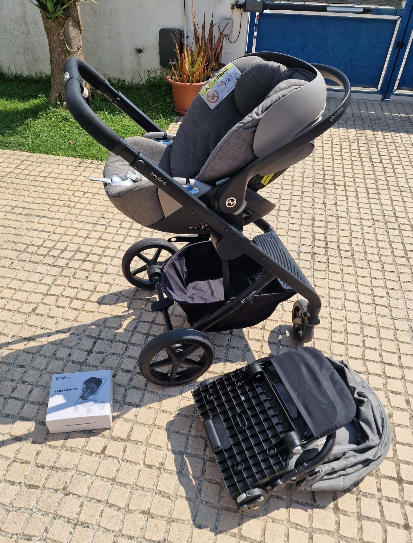 Carrinho criança Cybex Balios S + Capa chuva + Adaptadores Z