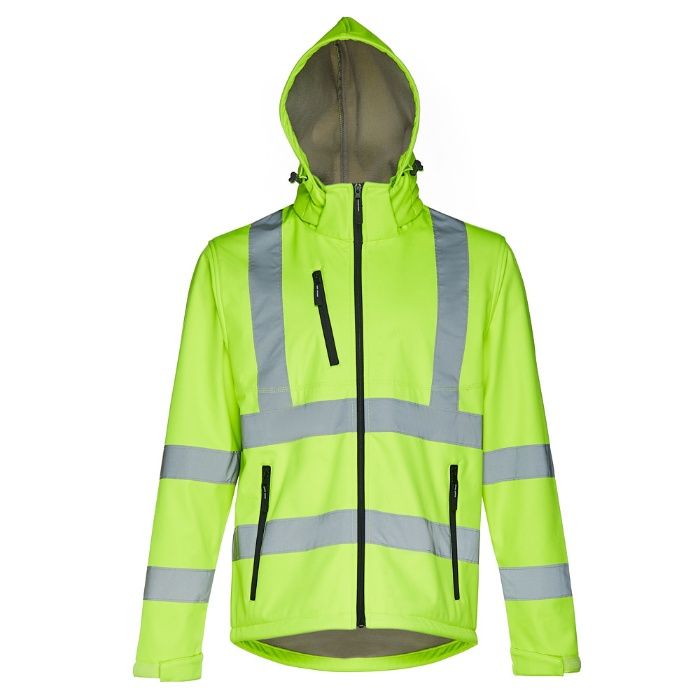 Parka softshell de alta visibilidade