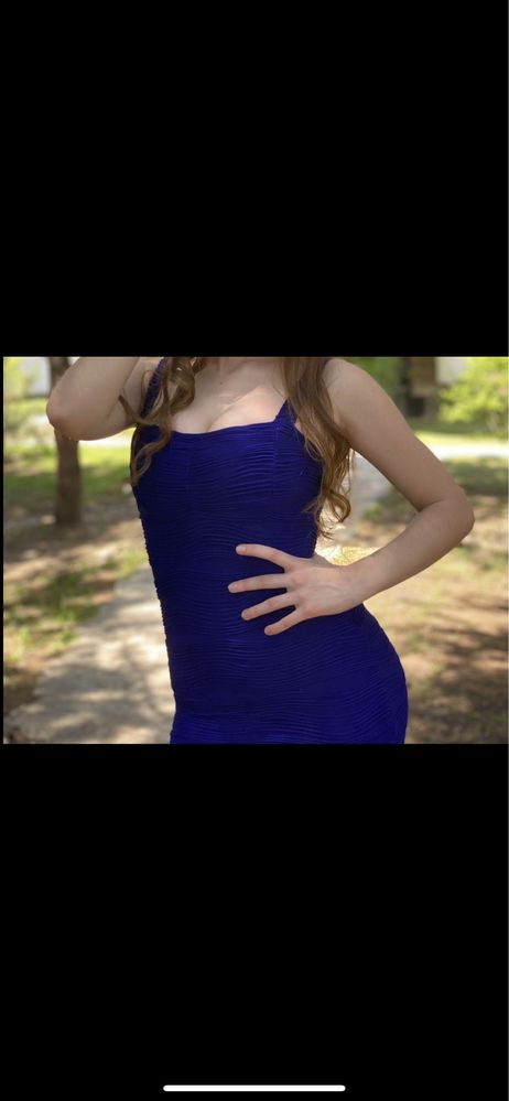Mega sukienka niebieska