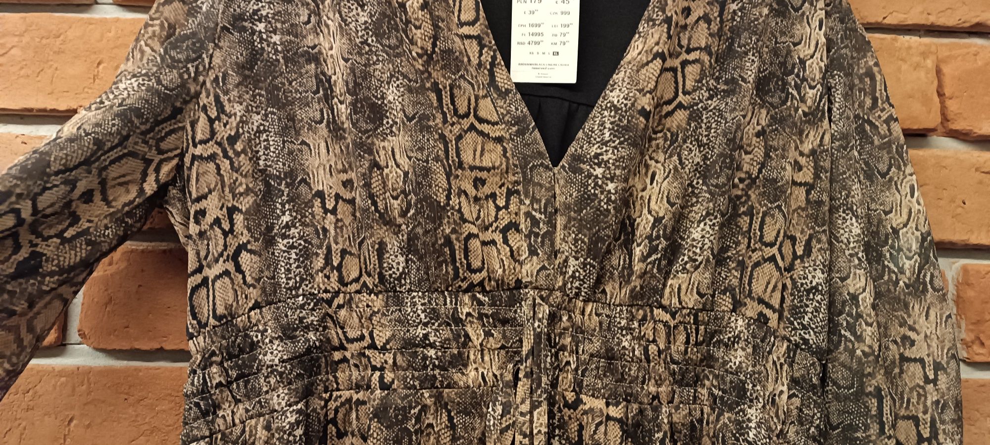 Sukienka panterka Reserved XL