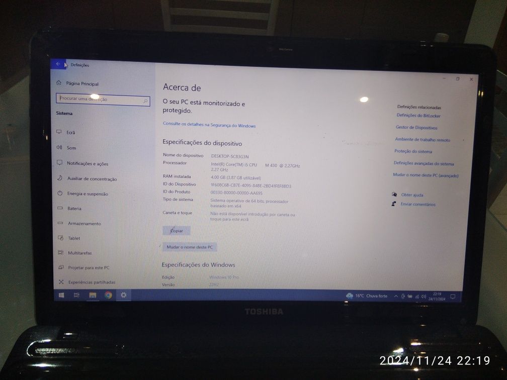 Toshiba Satélite L650-11F Core i5 4: Geração