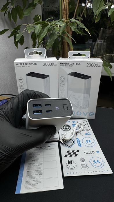 Якісний повербанк з гарантією Proove 20000 mAh 22.5w павербанк зарядка