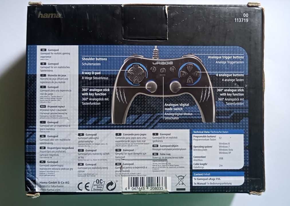 Gamepad Hama Urage PC GAMEPAD ESS