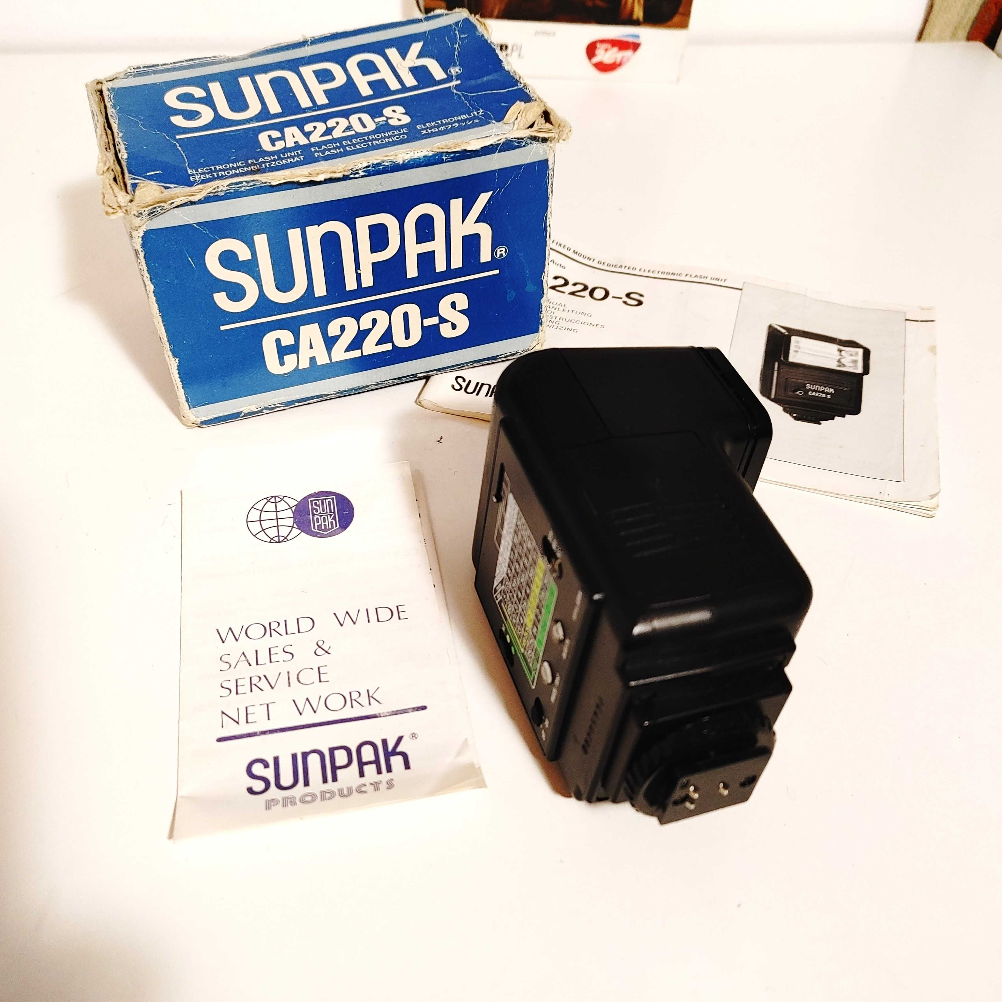 Lampa błyskowa SunPak CA220-S do klasycznych aparatów fotograficznych