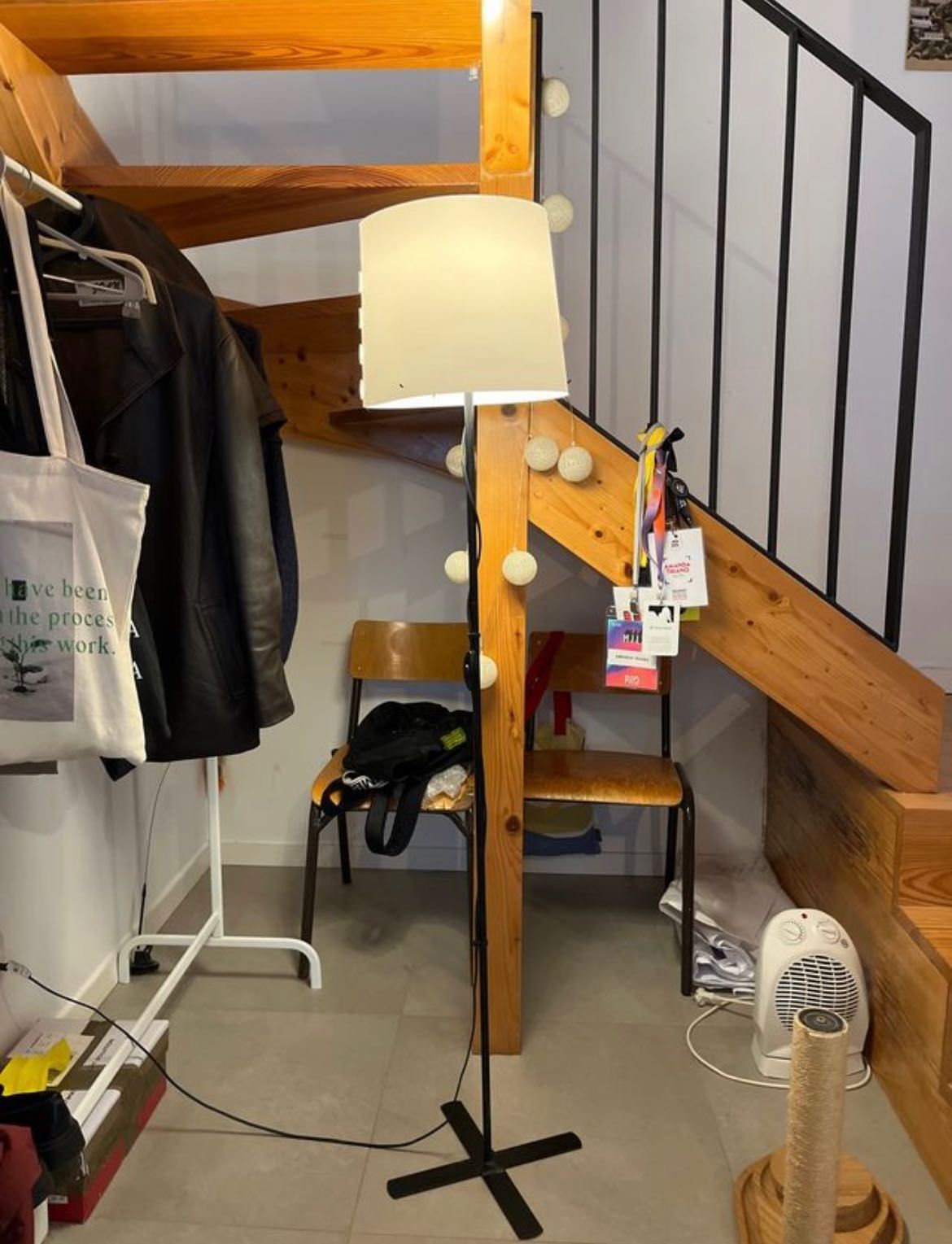 Luminária Ikea - Piso - Branca