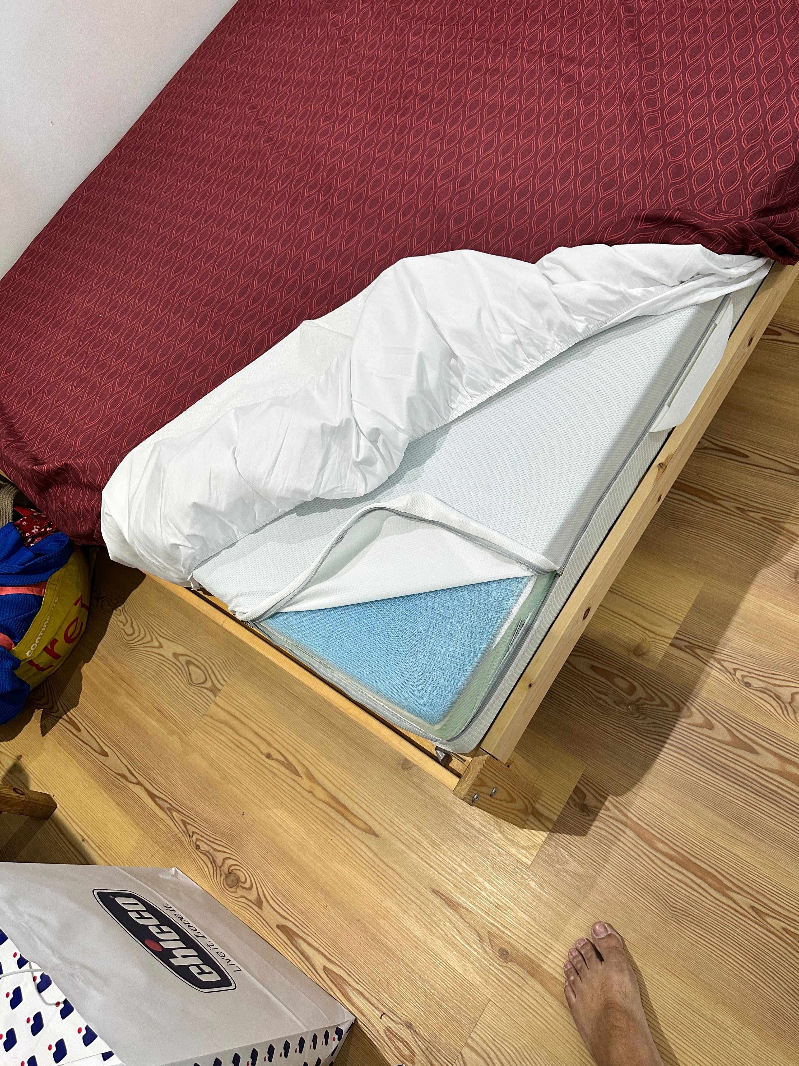 Cama Casal IKEA Neiden 200x140 + Colchão EMMA One [USADO]