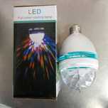 Lâmpada led rotativa cores
