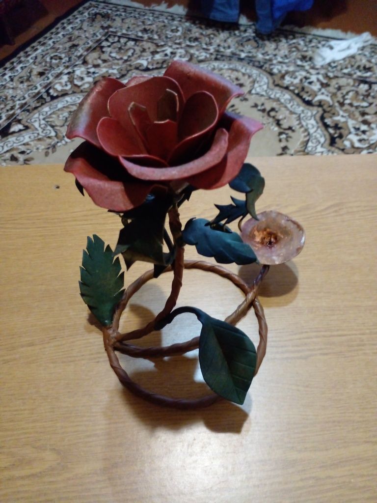 Підсвічник "Троянда" ручної роботи
