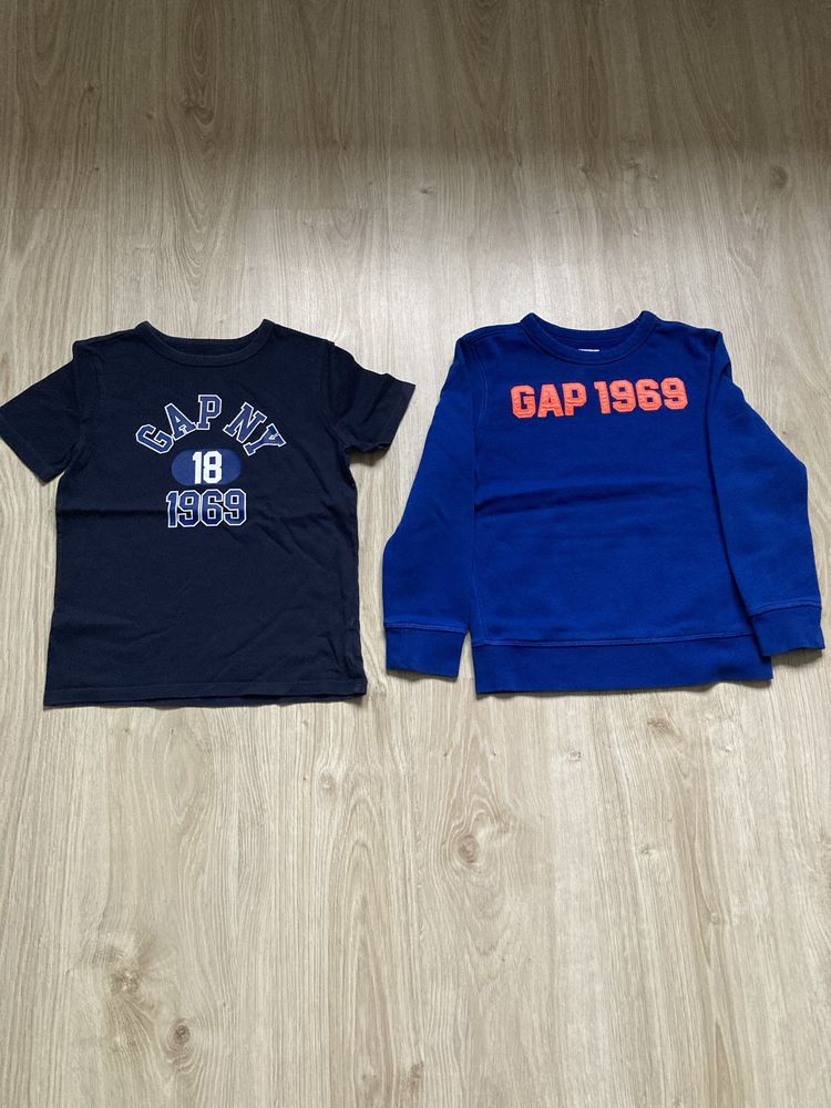 Bluza i tshirt GAP, r. 6-7 lat