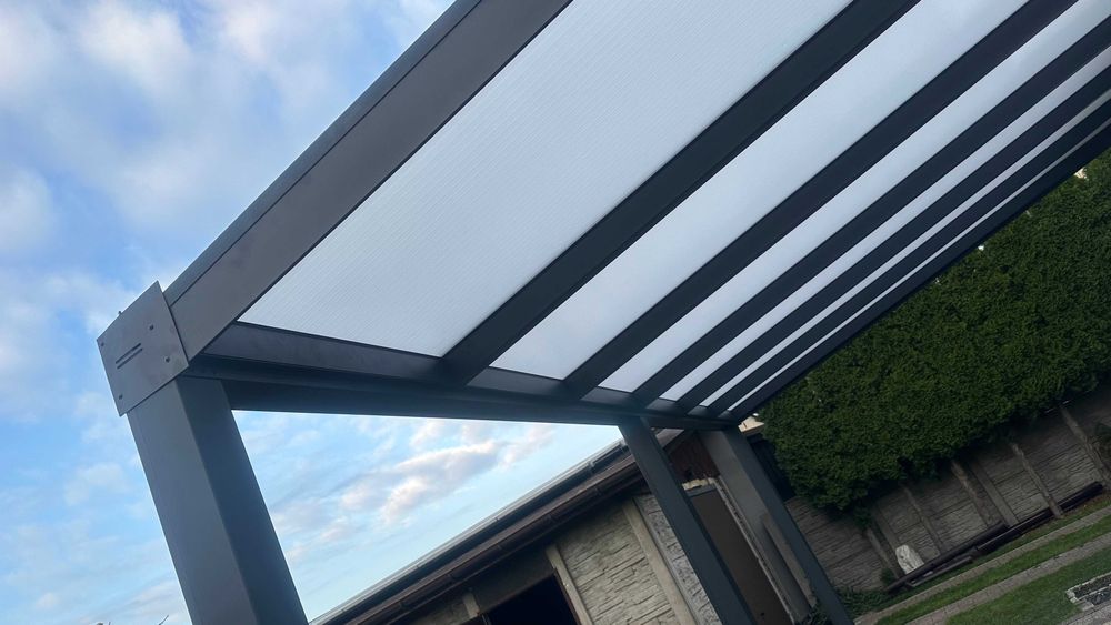 Zadaszenie Tarasu Aluminiowe wiata szkło Ogród zimowy Pergola
