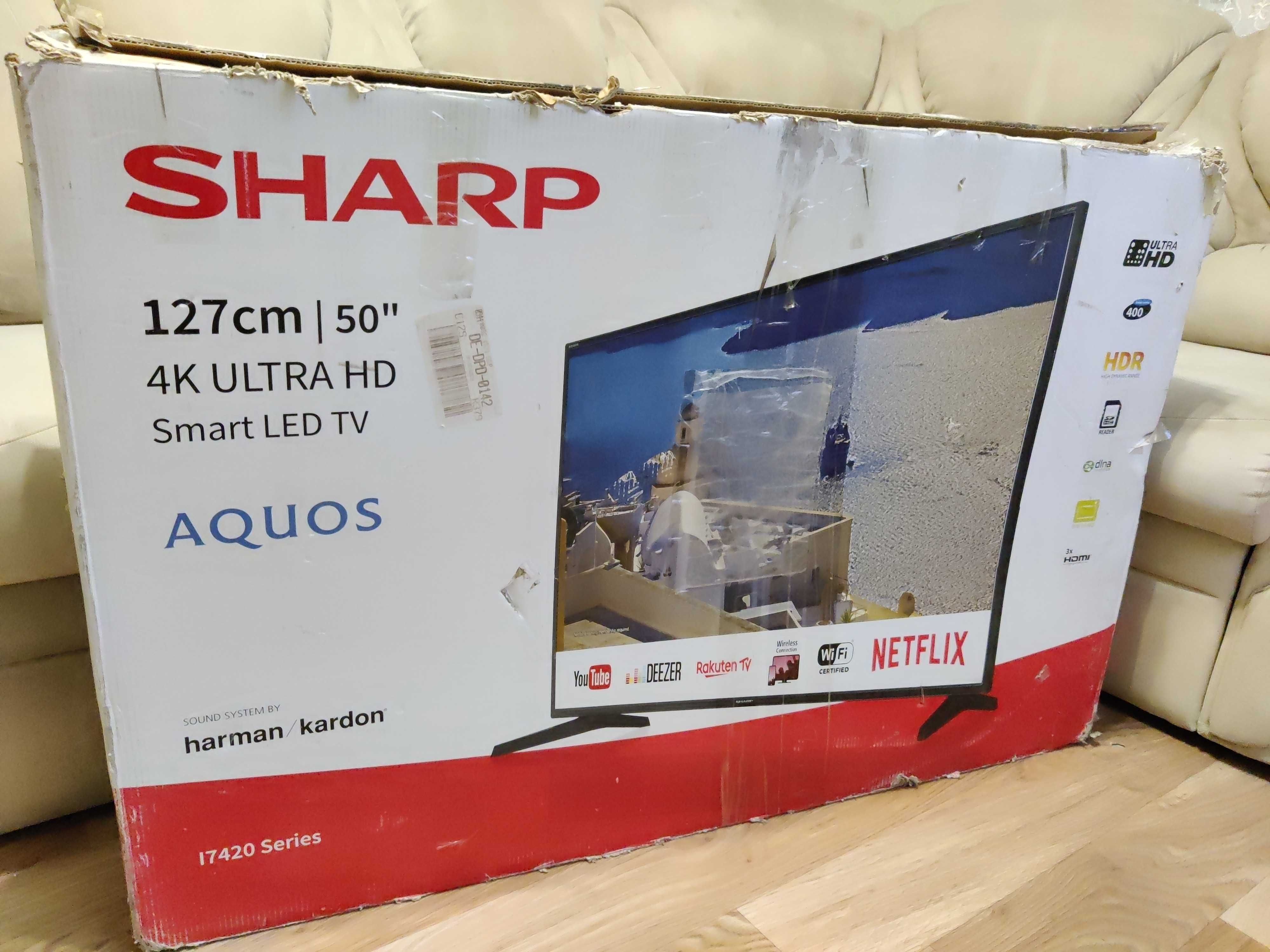 Телевизор Sharp 50" 4К AQUS Harman Kardon