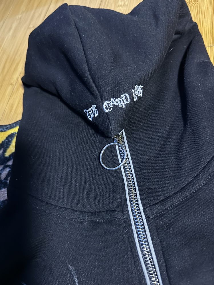 oversize y2k zip hoodie з капюшоном на всю голову