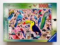 Puzzle 1000 Ravensburger Amazing Birds KOMPLETNE