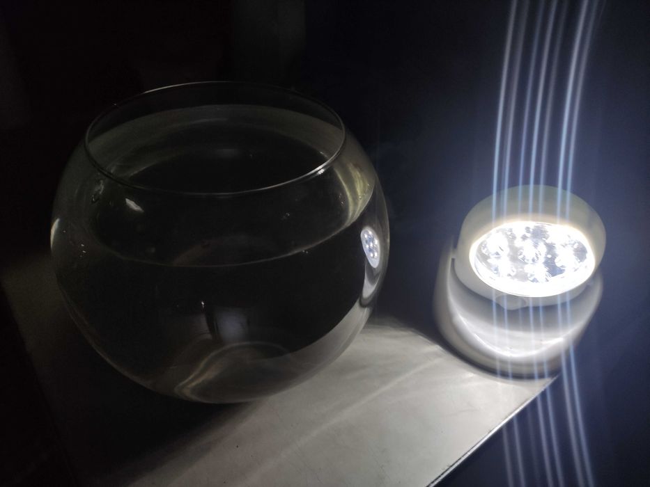 Акваріум скляний круглий