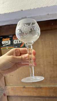 Przedwojenna jozefina art deco krysztalowe kieliszki antyk krysztal