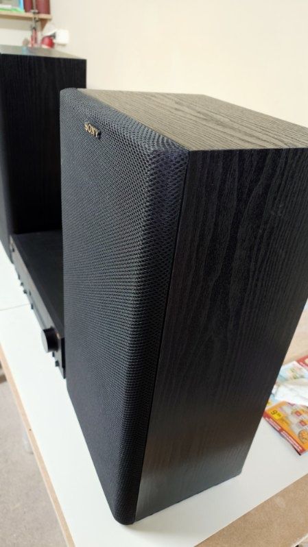 Wzmacniacz stereo JVC z kolumnami Sony