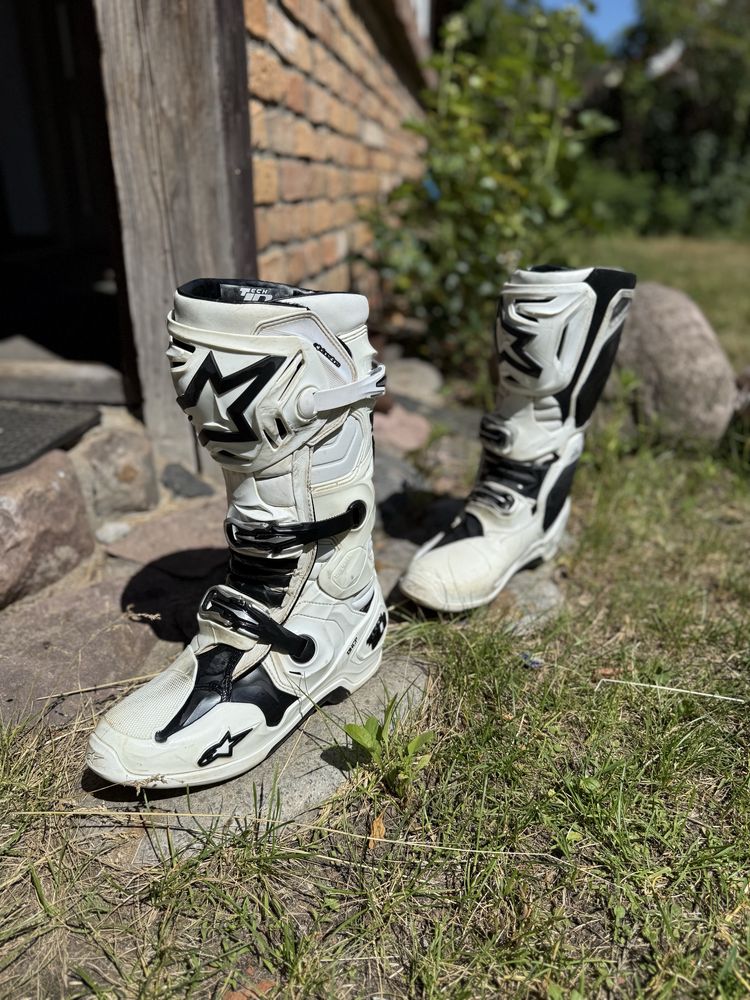 Alpinestars Tech 10 roz. 43 biale plus torba na buty ogio