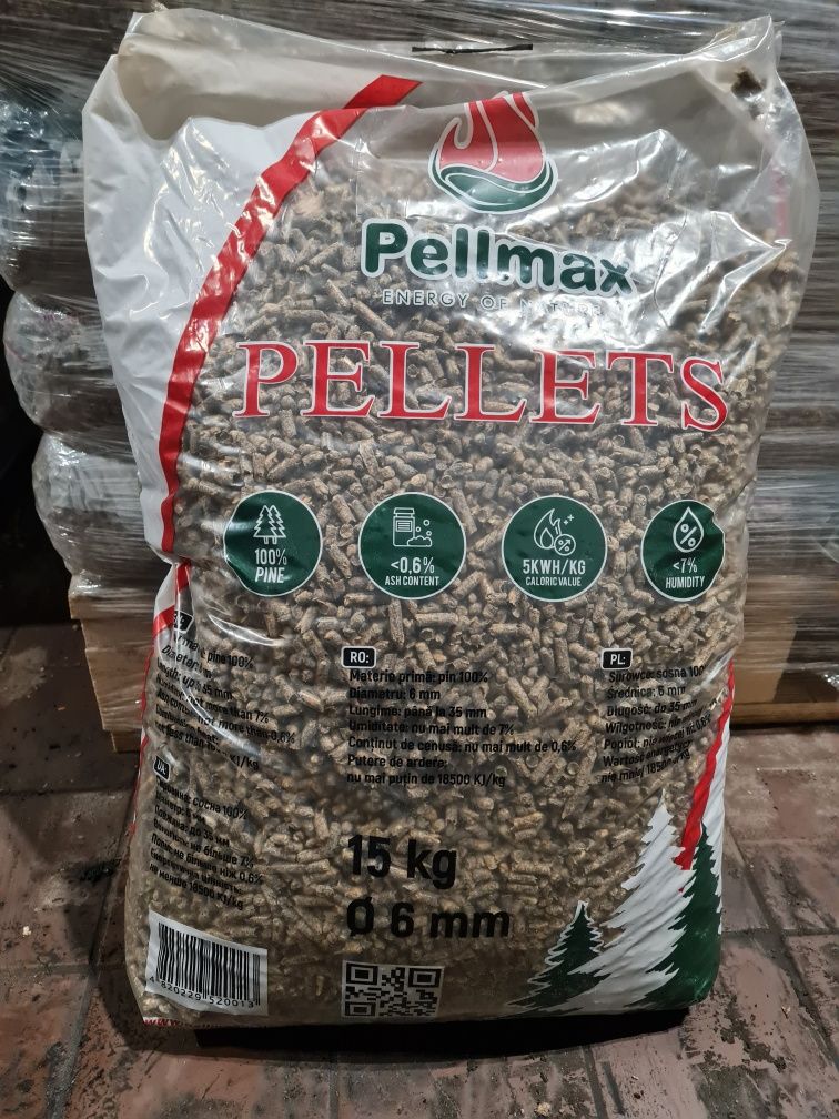 Pellet Dostawa GRATIS pelet drzewny paleta 990kg 66 worków 15kg