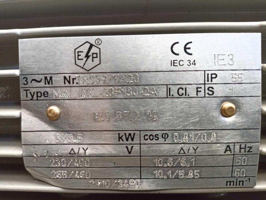 silnik elektryczny 230/400 v siła
