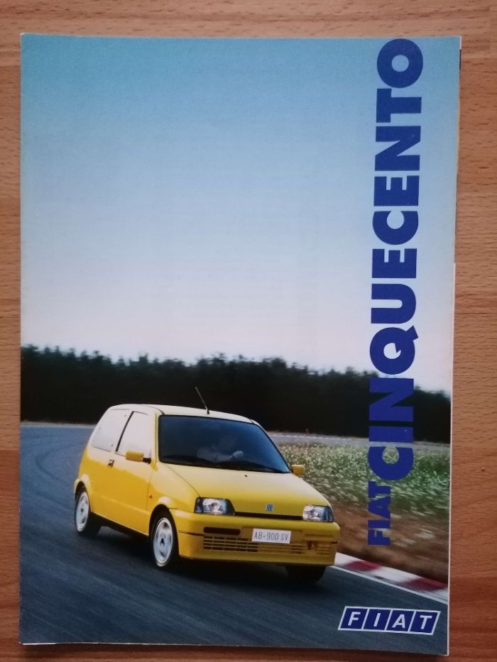 Prospekt Fiat Cinquecento S SX Suite oraz Sporting