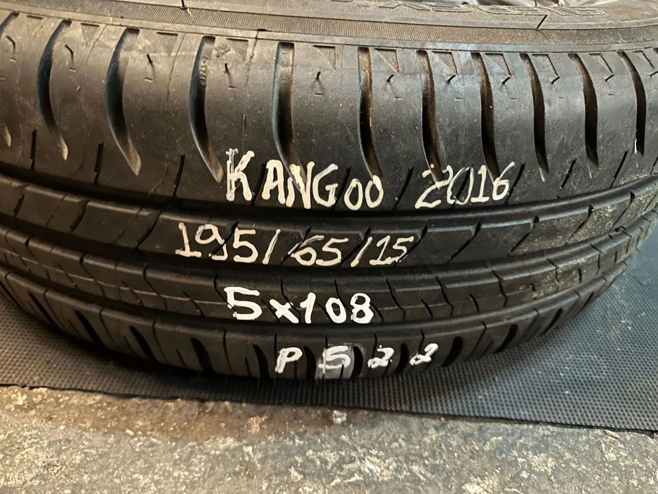 PS22RODA/PNEU SUPLENTE RENAULT KANGOO de 2016,195,65,R15 FURAÇÃO5X108